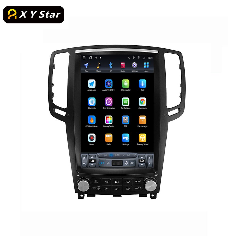 XYstar Tesla Style 12.1 Inch Android Gps Navigation Stereo Car Video Car Dvd Player For Infiniti G25 G37