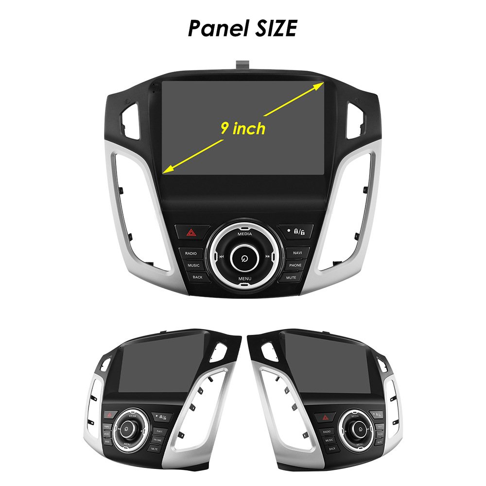 9 Inch Wifi+4G OLED Android 12 car dvd Player for Ford Focus MK 2011 2017 with radio CarPlay Android Auto car stereo with GPS