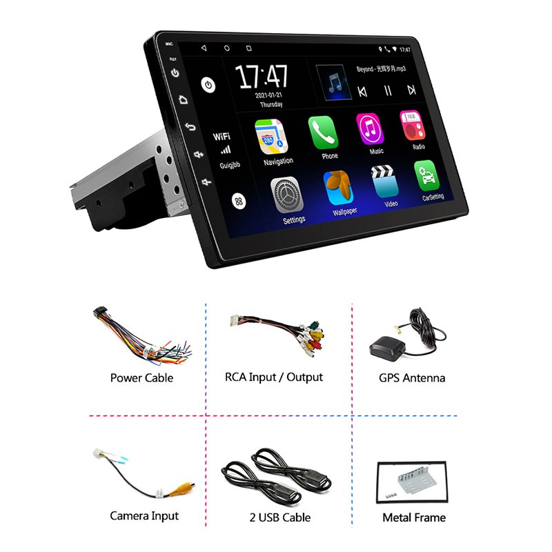 autoradio 1 din car dvd player with gps navigation fm google youtube netflix spotify