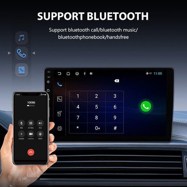 android player 9inch ts18 car dvd player universal car radio touch screen sterio car wifi ahd bt gps Carplay