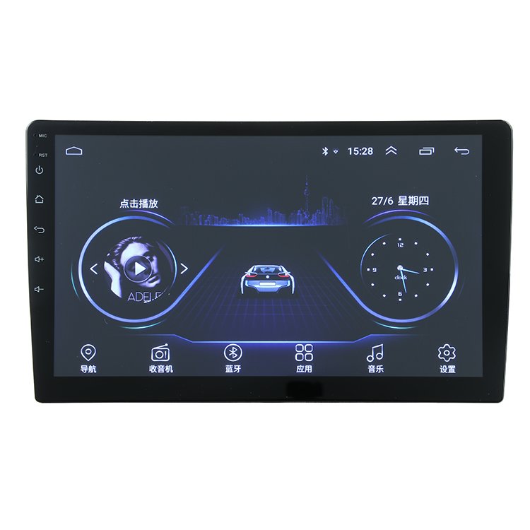 Universal android 9.1 car DVD player double 2din 10inch capacitive touch screen car radio gps player with WIFI