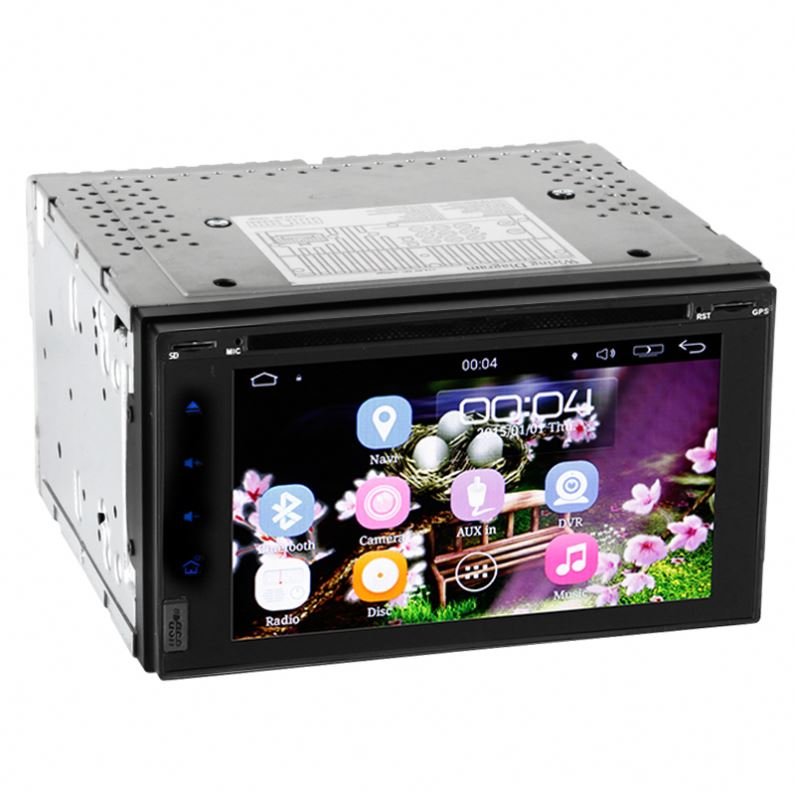 2din 6.2 inch touch screen Bluetooth Car DVD Player with /AM/FM radio GPS navigation