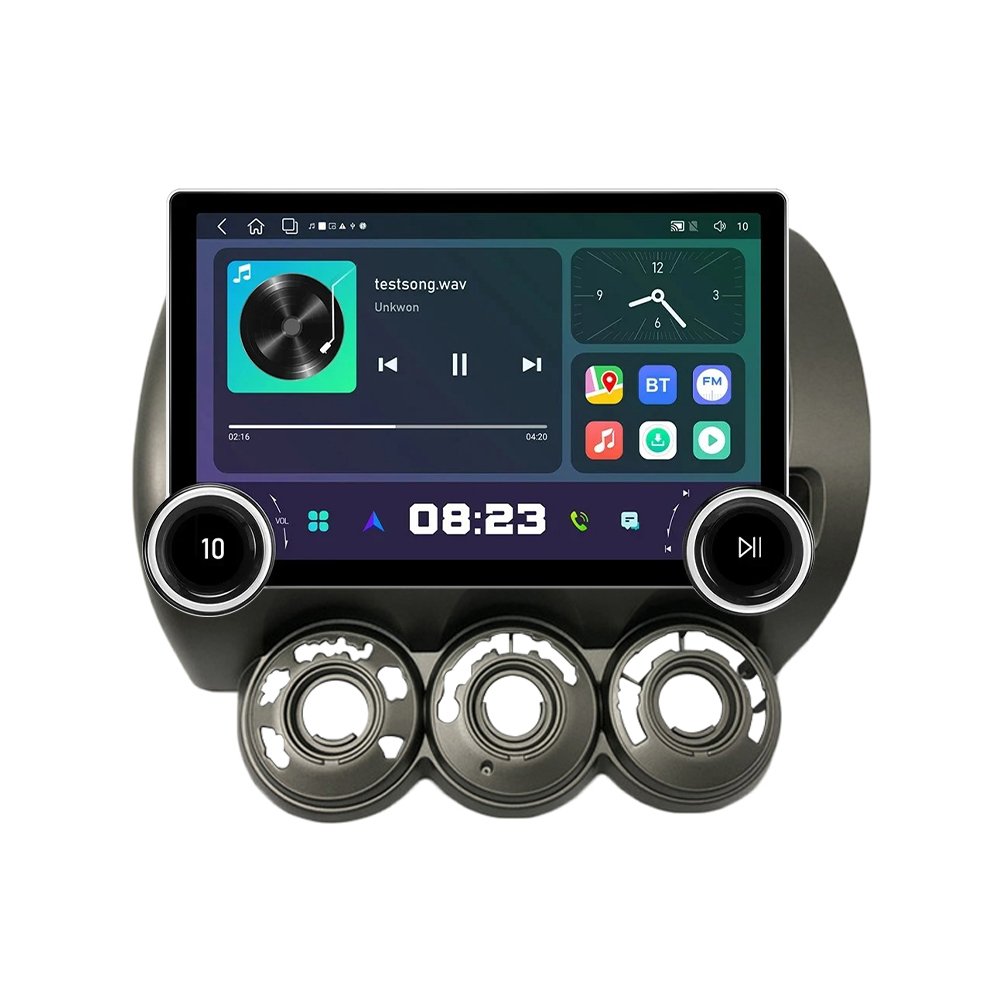 11.8" Diamond Dual Knobs 2K QLED Screen 2 Din Android Car Radio For Honda Fit/Civic 2002 -2009 RHD Stereo Android Auto Carplay