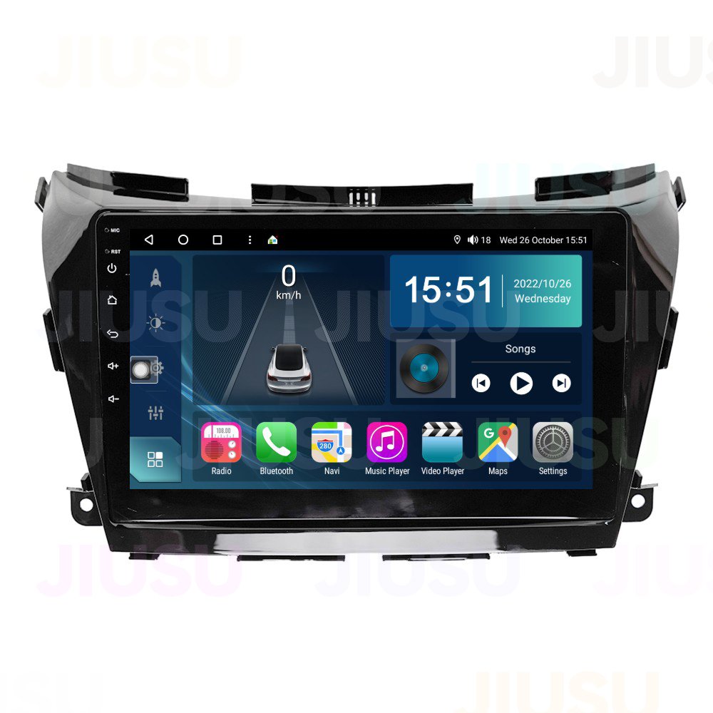 Android 12 Car Radio GPS Navigation DVD Player Stereo Multimedia Audio System for Nissan Murano 2015-2017 with Carplay DSP DAB