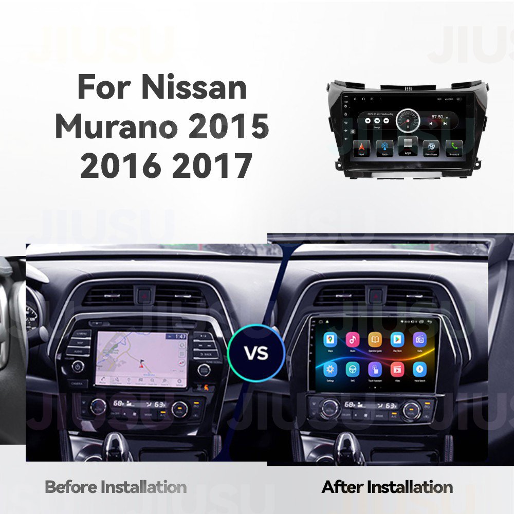 Android 12 Car Radio GPS Navigation DVD Player Stereo Multimedia Audio System for Nissan Murano 2015-2017 with Carplay DSP DAB
