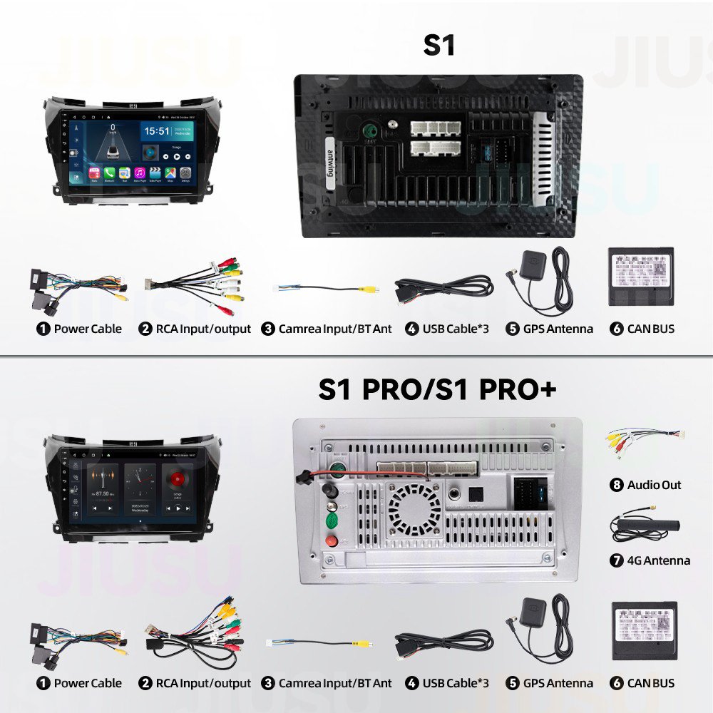 Android 12 Car Radio GPS Navigation DVD Player Stereo Multimedia Audio System for Nissan Murano 2015-2017 with Carplay DSP DAB
