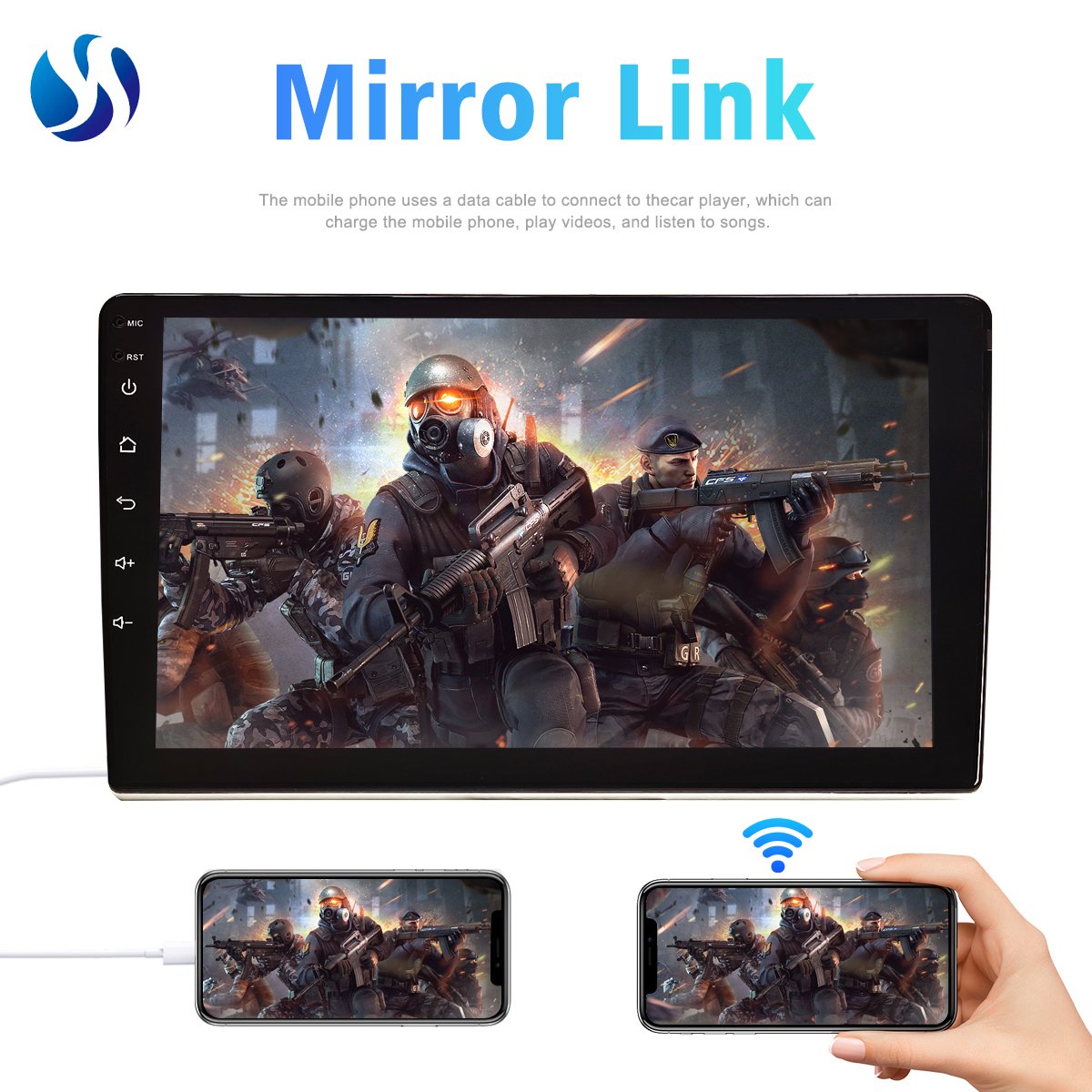 2 Din 10" Android Stereo Ram 4GB 64GB Rom Bt Fm Dsp Radios Para Autos Multimedia Video Car Dvd Player 9 Inch Car Android Player