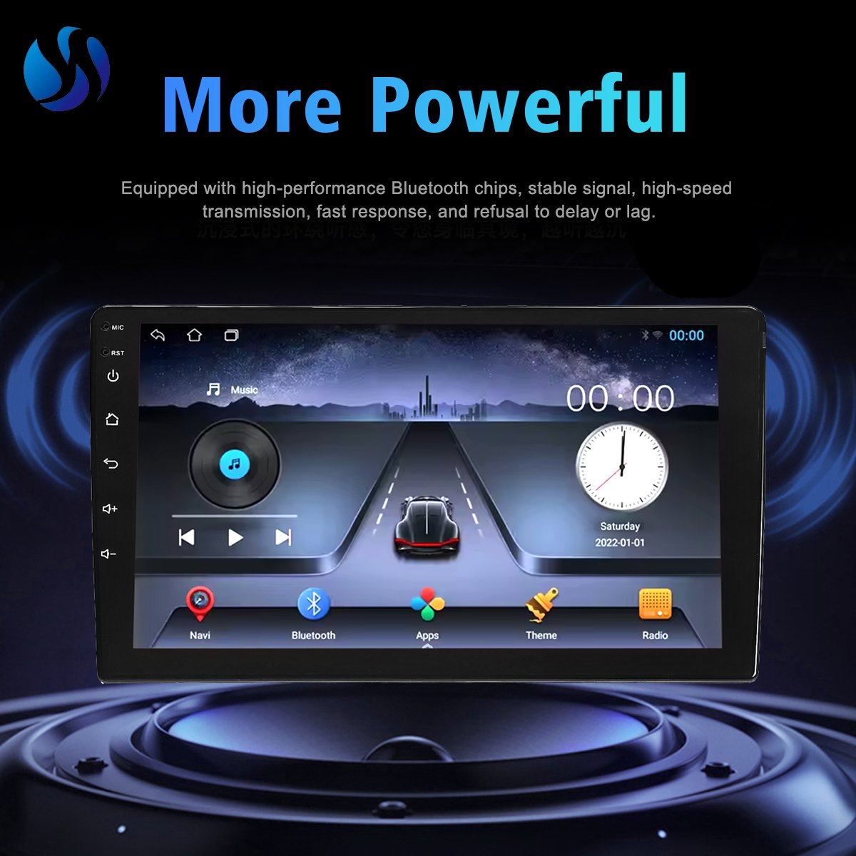 2 Din 10" Android Stereo Ram 4GB 64GB Rom Bt Fm Dsp Radios Para Autos Multimedia Video Car Dvd Player 9 Inch Car Android Player