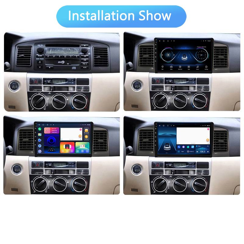 Universal Double Din Android Car Radio IPS Touch Screen Car Video Car DVD player BT GPS for Toyota 2006 Corolla EX