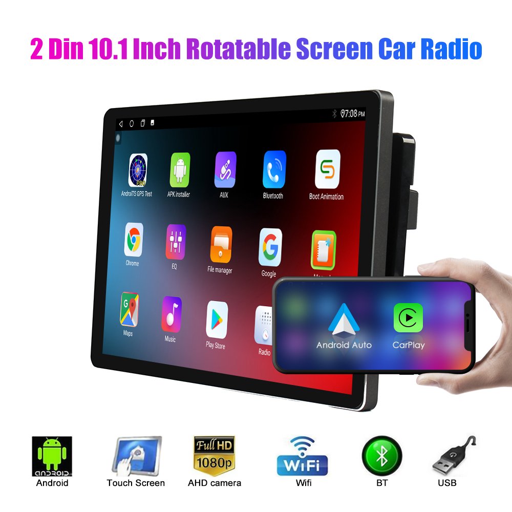 11.5 Inch Double Din Rotatable Car Stereo 2 Din Android Car Radio MP5 Player Autoradio Audio Car Player navigation gps Carplay