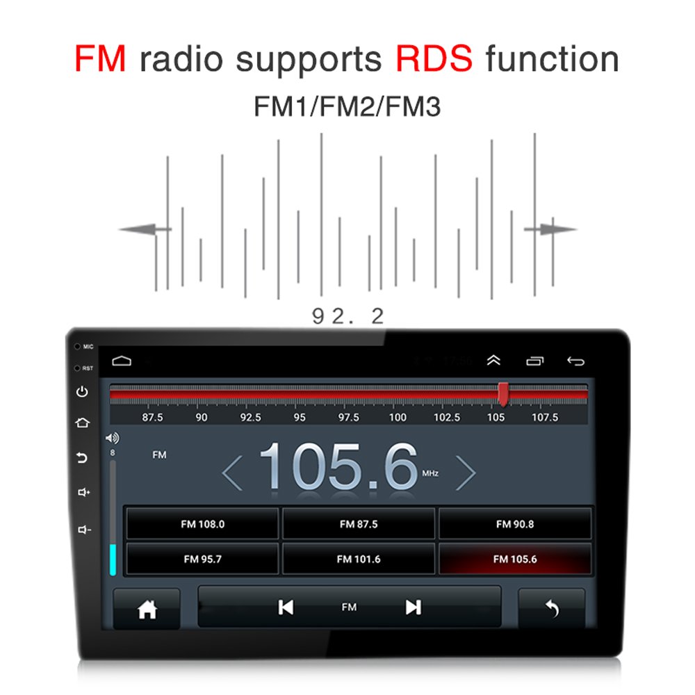 10.1 Inch 1 Din Car Radio Android Stretchable Touch Screen Auto Radio MP3 MP5 Multimedia Car DVD Player Stereo Carplay