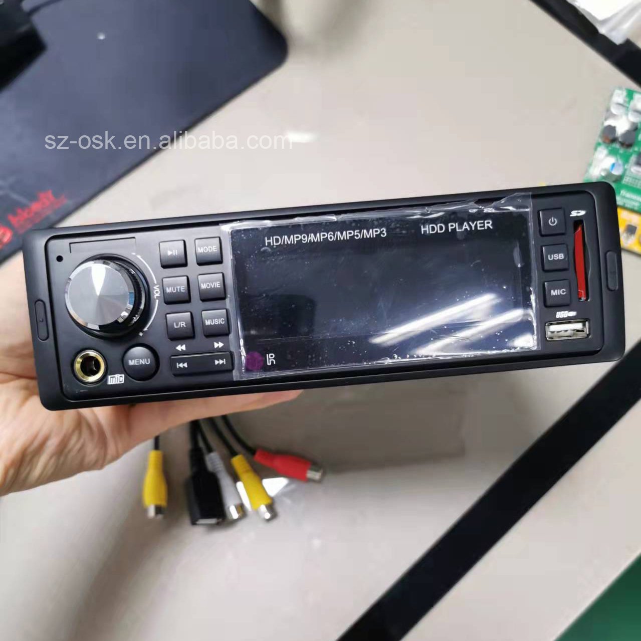OSK HDD-1080P 320gb mp4 mp5 Factory Direct Sale Professional Manufacturer Car MP3 Player Stereo BUS radio Hard disk AD player