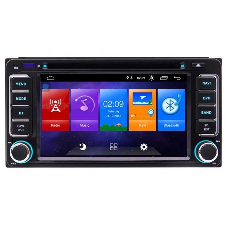 6.2 Inch Quad-core Android 10.0 Car DVD Player For Toyota With GPS Navigation Wifi 4G Support USB/SD Mirror Link