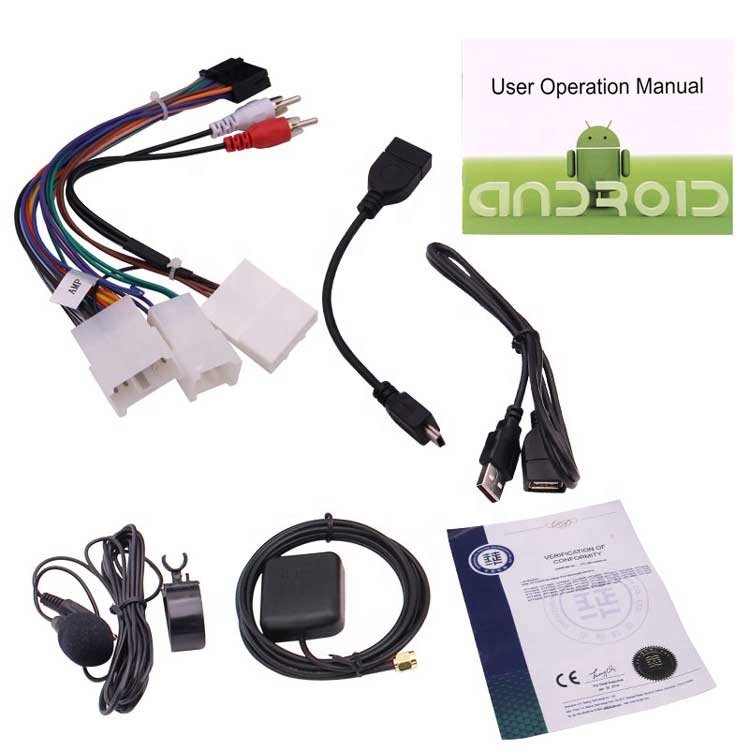 6.2 Inch Quad-core Android 10.0 Car DVD Player For Toyota With GPS Navigation Wifi 4G Support USB/SD Mirror Link