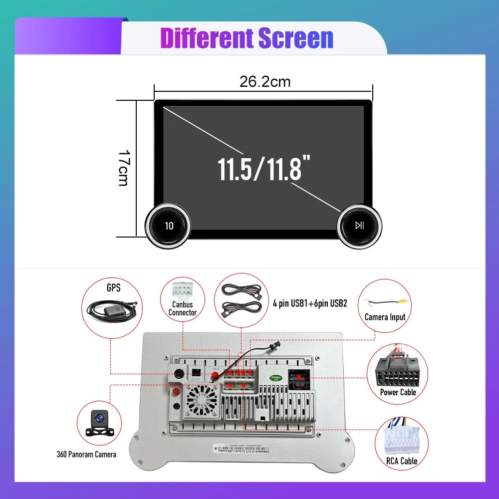 DIAMOND 2K Qled Screen 10.1/10.33/11.5/11.8 Inch Double Din Car Stereo 2 Din Android Car Radio Car DVD Player Navigation GPS