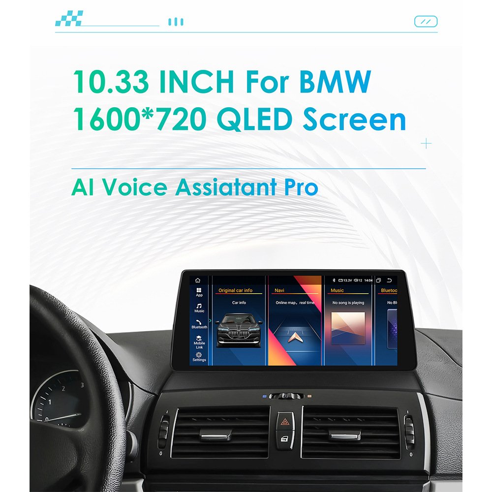 10.33 Inch Wifi+4G OLED Android Carplay 12 Rgb Car Dvd Player for BMW X3 E83 2004 2010 with radio CarPlay Android Auto GPS