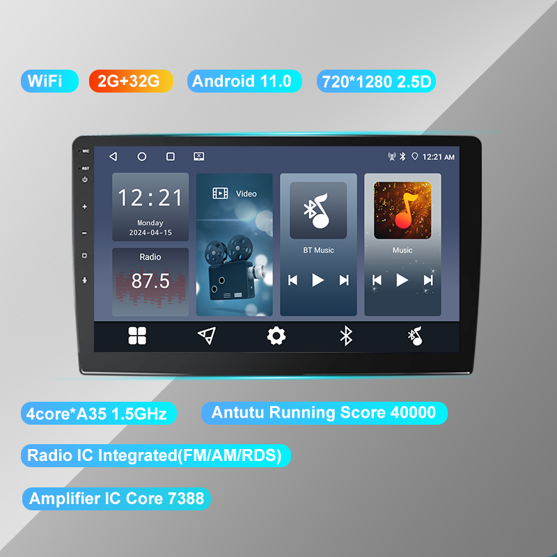 9' car player car play android car auto gps navigation android headunit