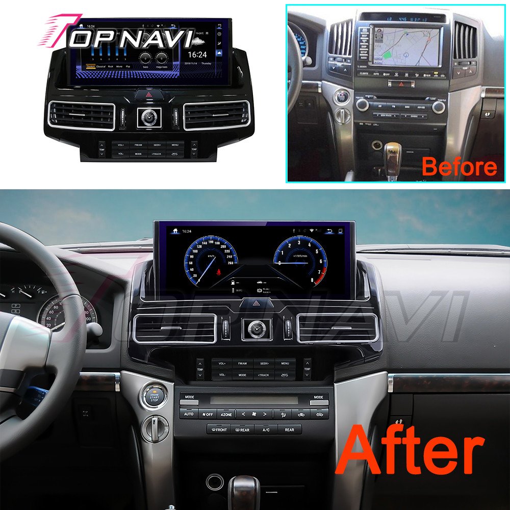 Hot Sale 12.3 Inch Touch Screen Octa Core Android 12 Car Player For Toyota Land Cruiser 2008 - 2015 GPS Car Audio Stereo