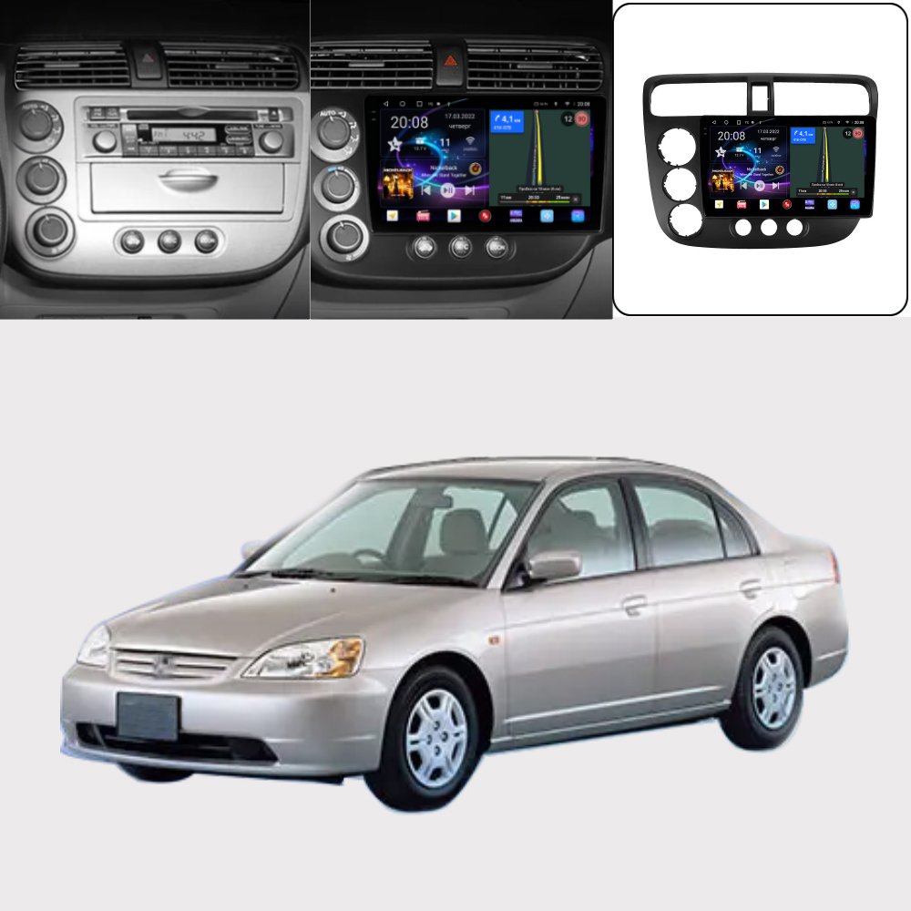 Penhui Android Car DVD Player for Honda Civic 7 LHD RHD 2000 - 2006 Radio GPS Navigation Audio Video CarPlay DSP Multimedia 2