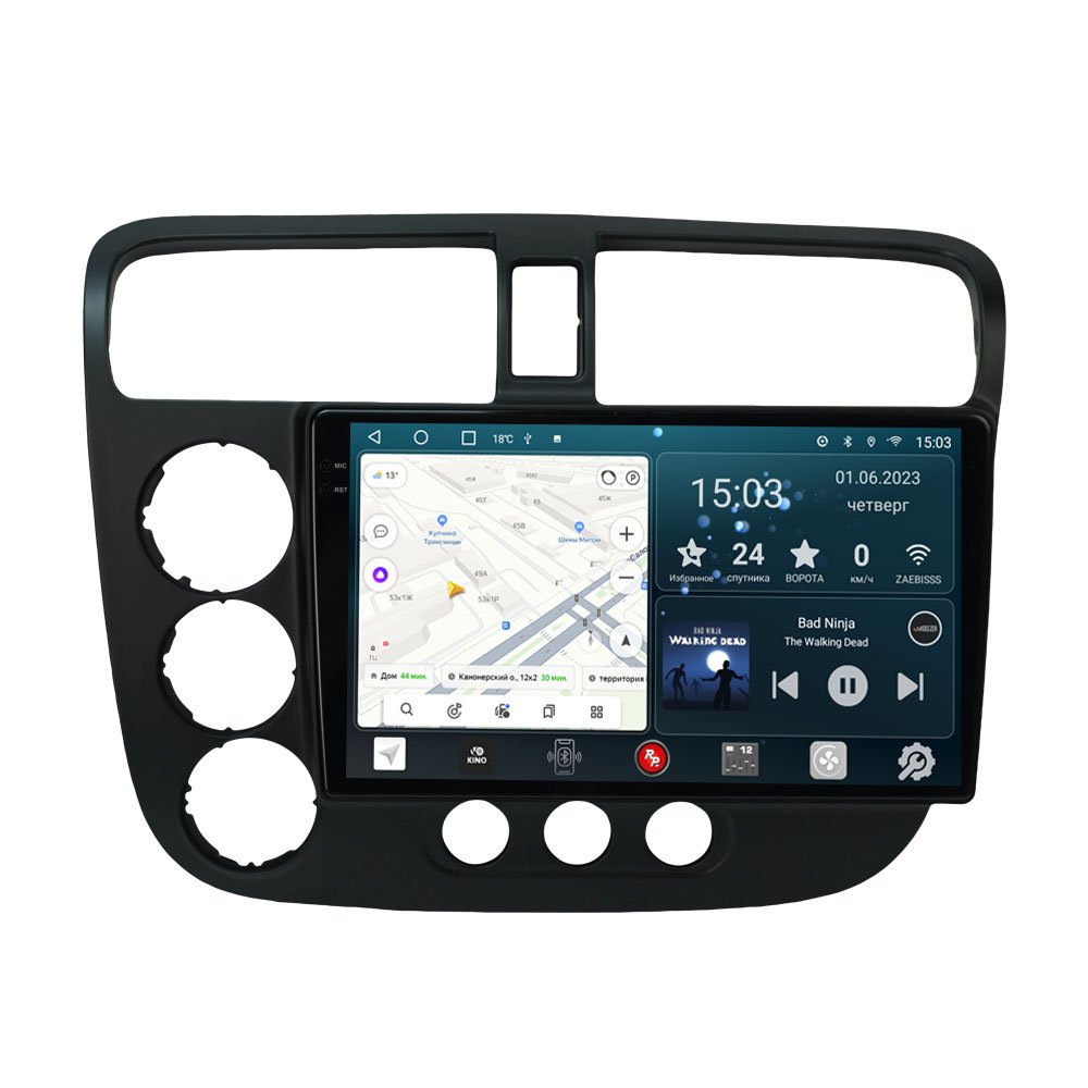 Penhui Android Car DVD Player for Honda Civic 7 LHD RHD 2000 - 2006 Radio GPS Navigation Audio Video CarPlay DSP Multimedia 2