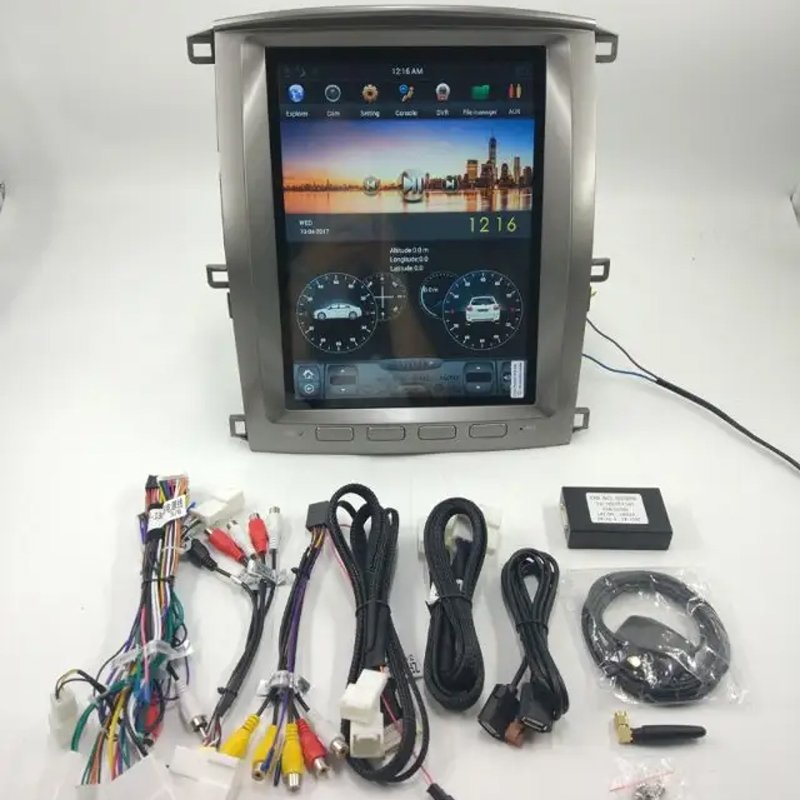Android Touch Screen GPS Navigation Car DVD Radio Player for Toyota Land Cruiser LC100 for Lexus LX470 2005-2007