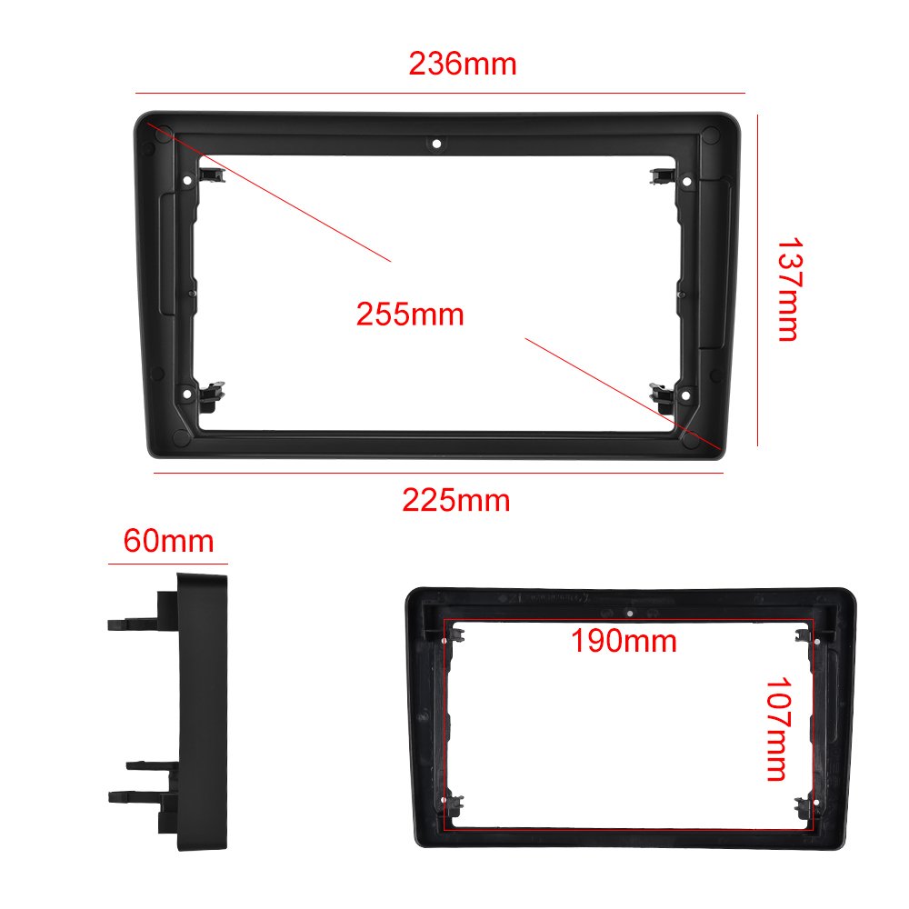 (EU Stock) Podofo 9'' Car Radio Wiring Harness Android Frame Dashboard Installation Kits For Opel Zafira/Antara/Astra 2006-2010