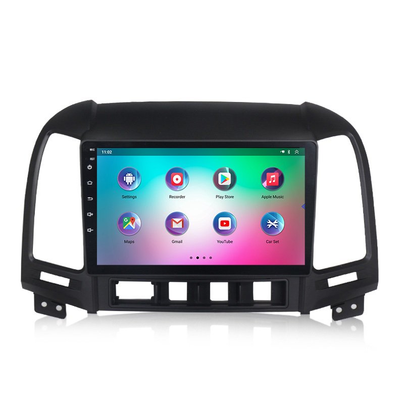 9 inch 8 Core Android 13.0 Car Screen Qualcomm 4250 Carplay Radio for Hyundai Santa Fe 2005-2012 DSP Car Stereo Player