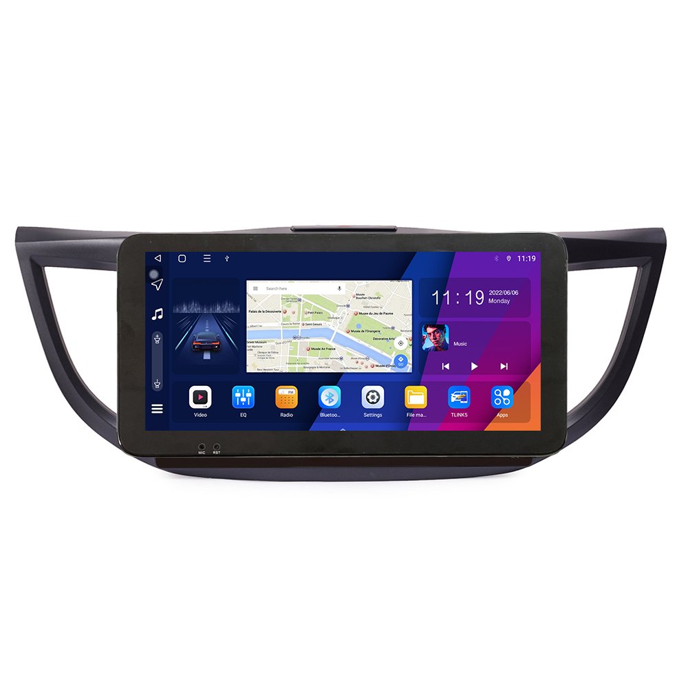 For Honda CRV 2012 2013 2014-16 10.33 inch QLED Screen Headunit Device Double 2 Din Car Stereo GPS Navigation Android Car Radio