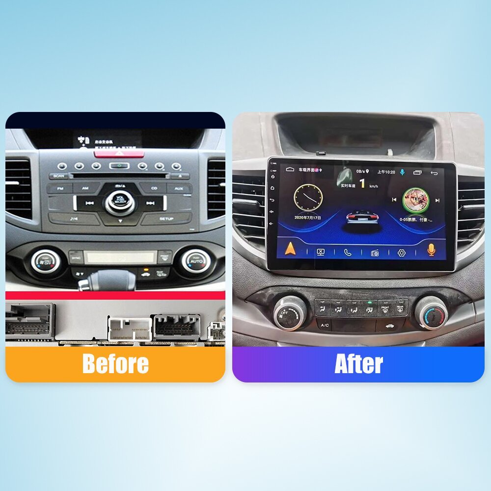 For Honda CRV 2012 2013 2014-16 10.33 inch QLED Screen Headunit Device Double 2 Din Car Stereo GPS Navigation Android Car Radio