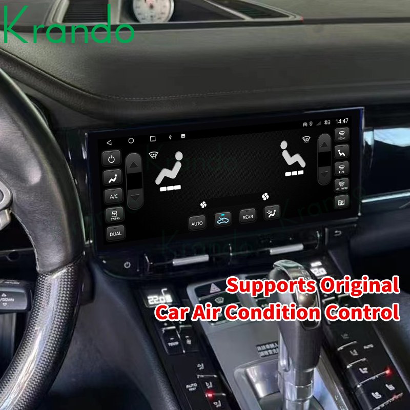 Krando 12.3" Car Navigation for Porsche Panamera 2010+ Android Auto Head Unit Support Wireless Apple Carplay 4G WIFI
