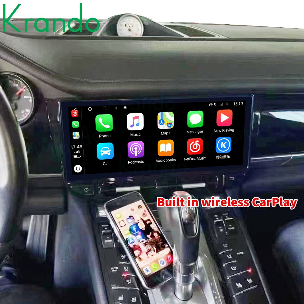 Krando 12.3" Car Navigation for Porsche Panamera 2010+ Android Auto Head Unit Support Wireless Apple Carplay 4G WIFI