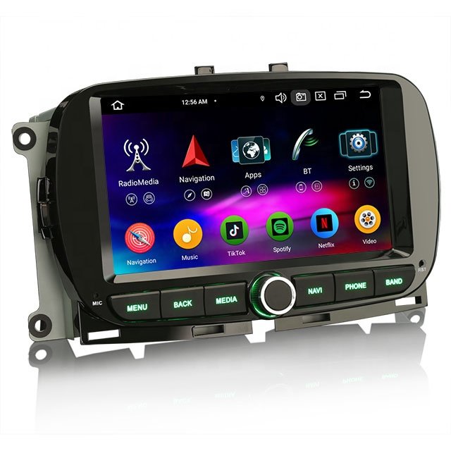 Erisin ES6751F Android 13 Octa-Core Car Dvd Player For 500 500C 500S 500E 500 Hybrid GPS BT5.0 Multimedia Carplay Car Radio
