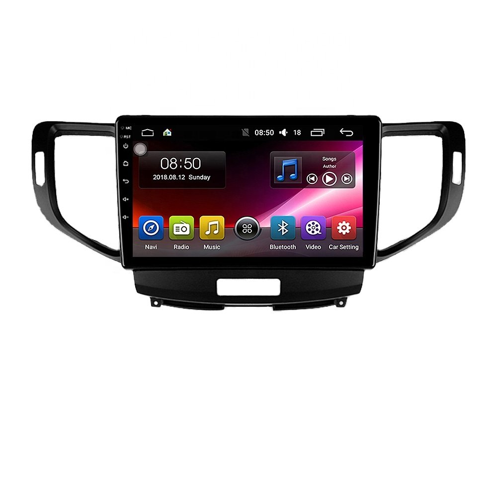 Supplier Hot Android 10 Car Stereo 6G+128G GPS Navigation Multimedia Video Head Unit RDS for Honda Accord 8 2008-2012 Car dvd Player