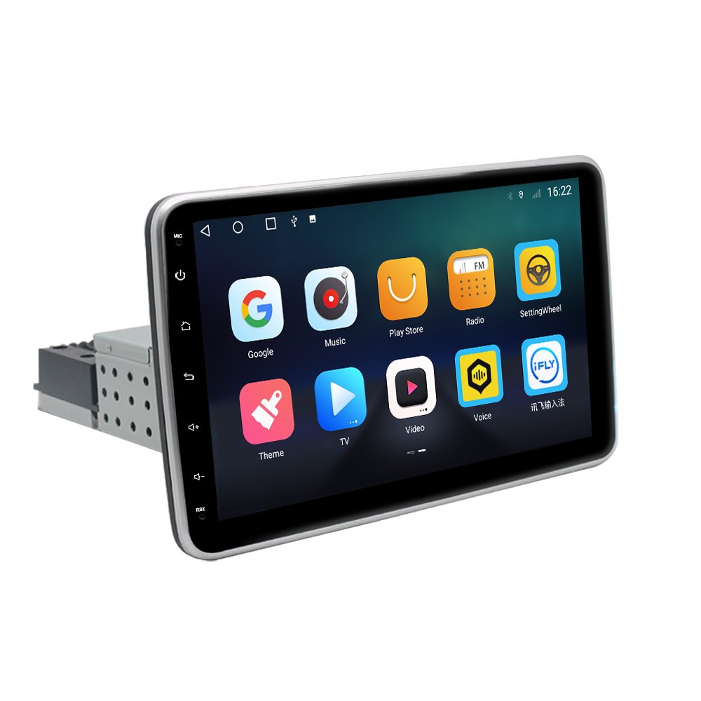 Universal 1 Ding 9.10 inchAndroid car Bluetooth multimedia video playercar DVD rotatable 360 degree wireless carplayAndroid auto