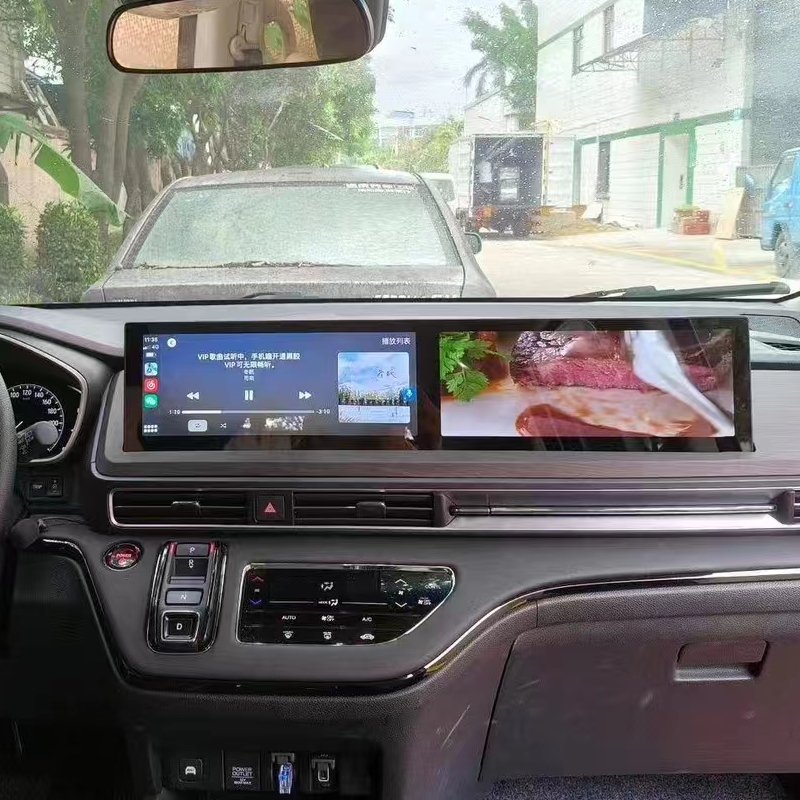 Dual Interactive 12.3 Inch Android GPS Navigation Car DVD Player Radio with Carplay for Honda Odyssey