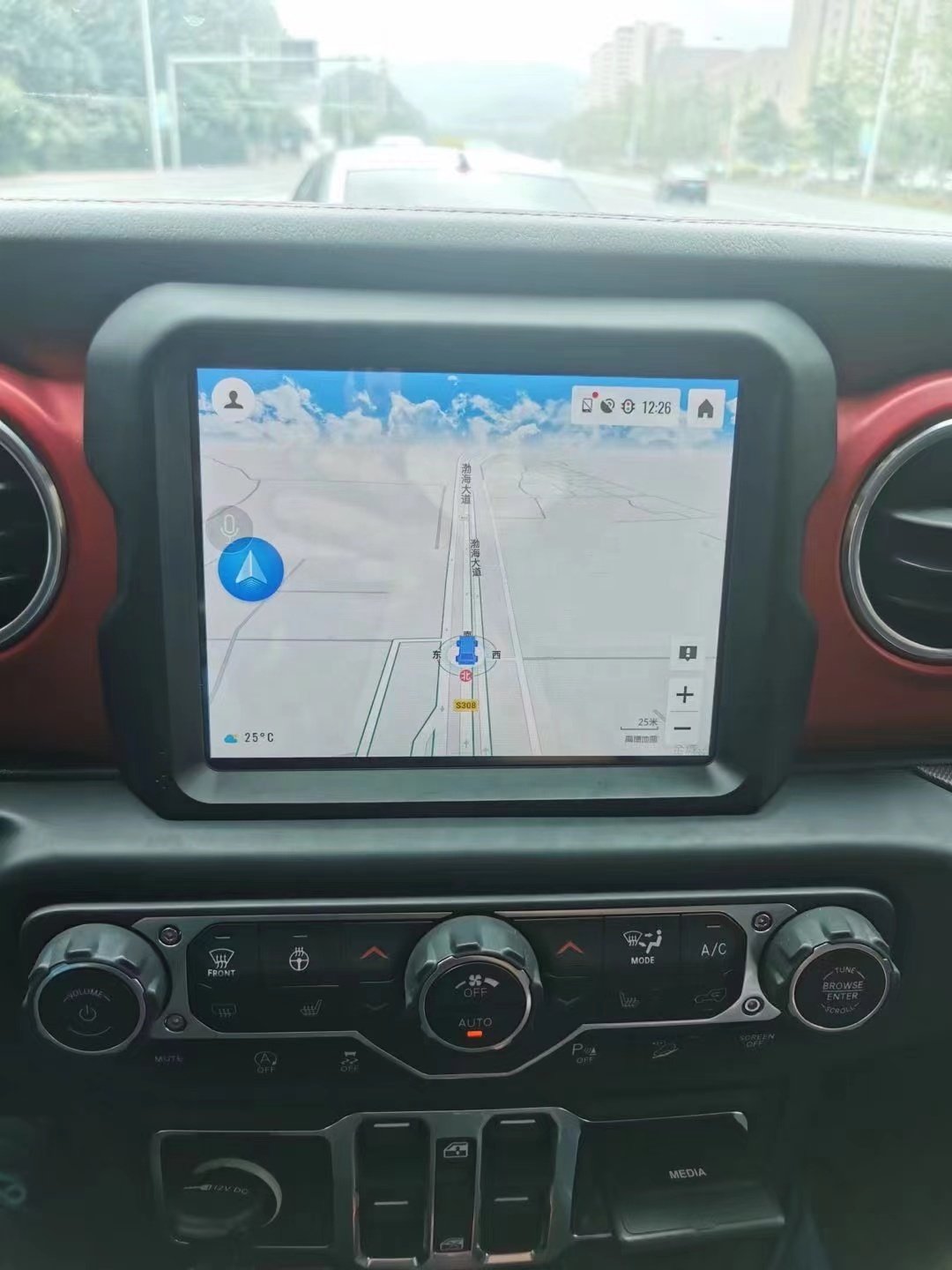Android Car DVD Navigation Player Car Radio Multimedia Video Player With WIFI GPS For Jeep Wrangler 2018-2020