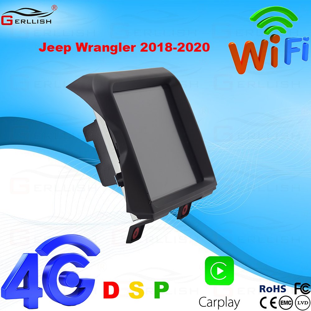 Android Car DVD Navigation Player Car Radio Multimedia Video Player With WIFI GPS For Jeep Wrangler 2018-2020