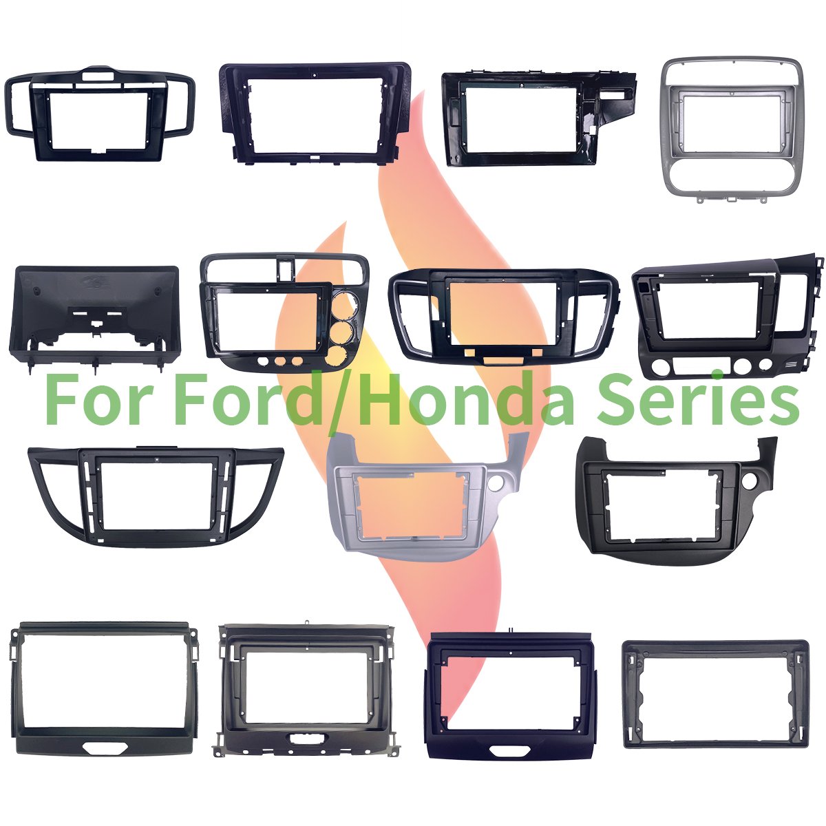 Simple Soft 9 Inch Car DVD Player Frame Kit For 2004-2010 Toyota Sienna Radio Android Fascia