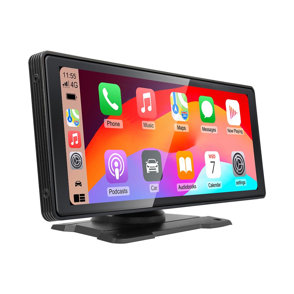 10.26" Wireless CarPlay Monitor IPS Screen Android Auto Touch Screen WIFI FM BT 5.0 Rearview Dash Cam Multimedia Car DVD Player