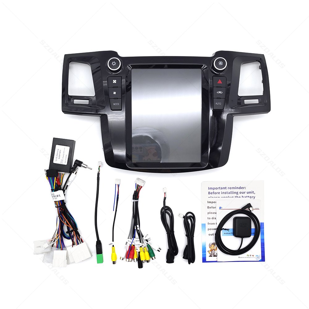 Tesla style Car DVD Player 12.1inch Car Radio Stereo For Toyota Fortuner 2012-2015 Vertical Touch Screen android screen