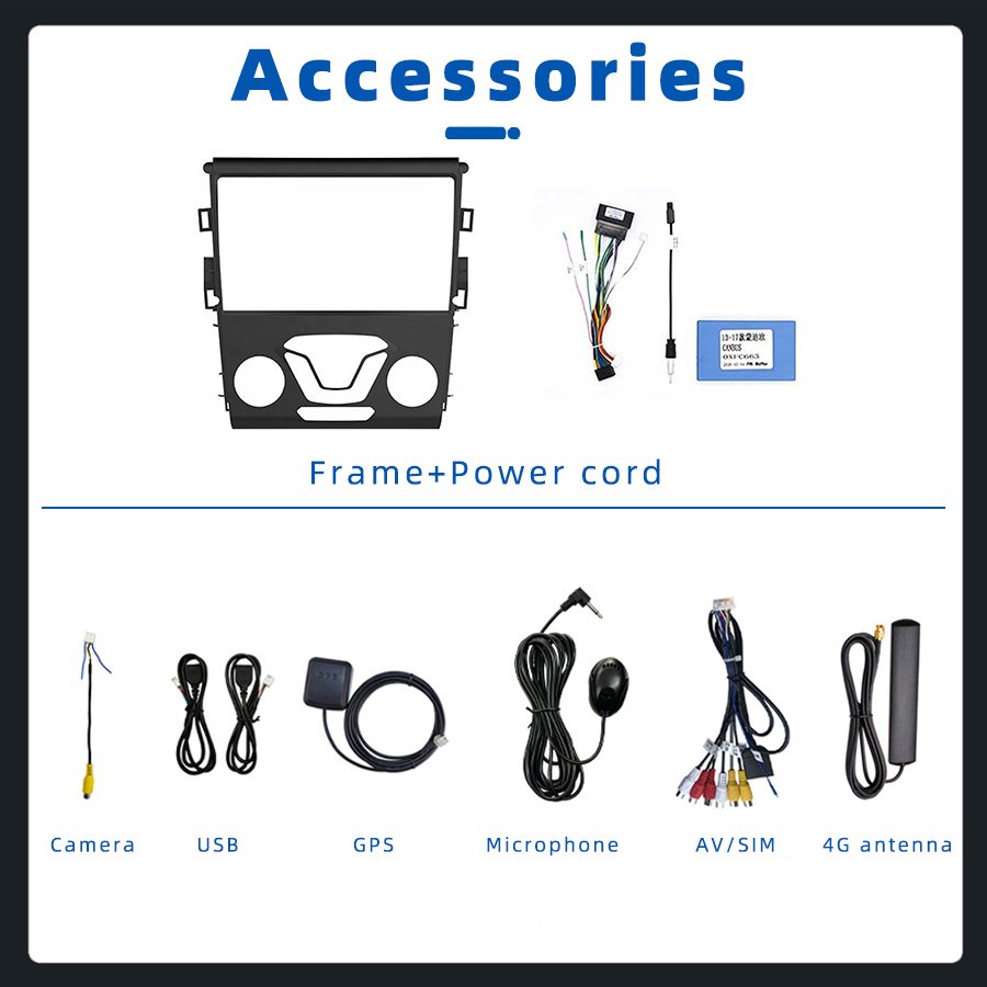 12+512GB Android 13 8core OLED 2K Car Dvd Player For Ford Mondeo Fusion 2012 2013 2014-2019 Car-play Bt Gps Stereo