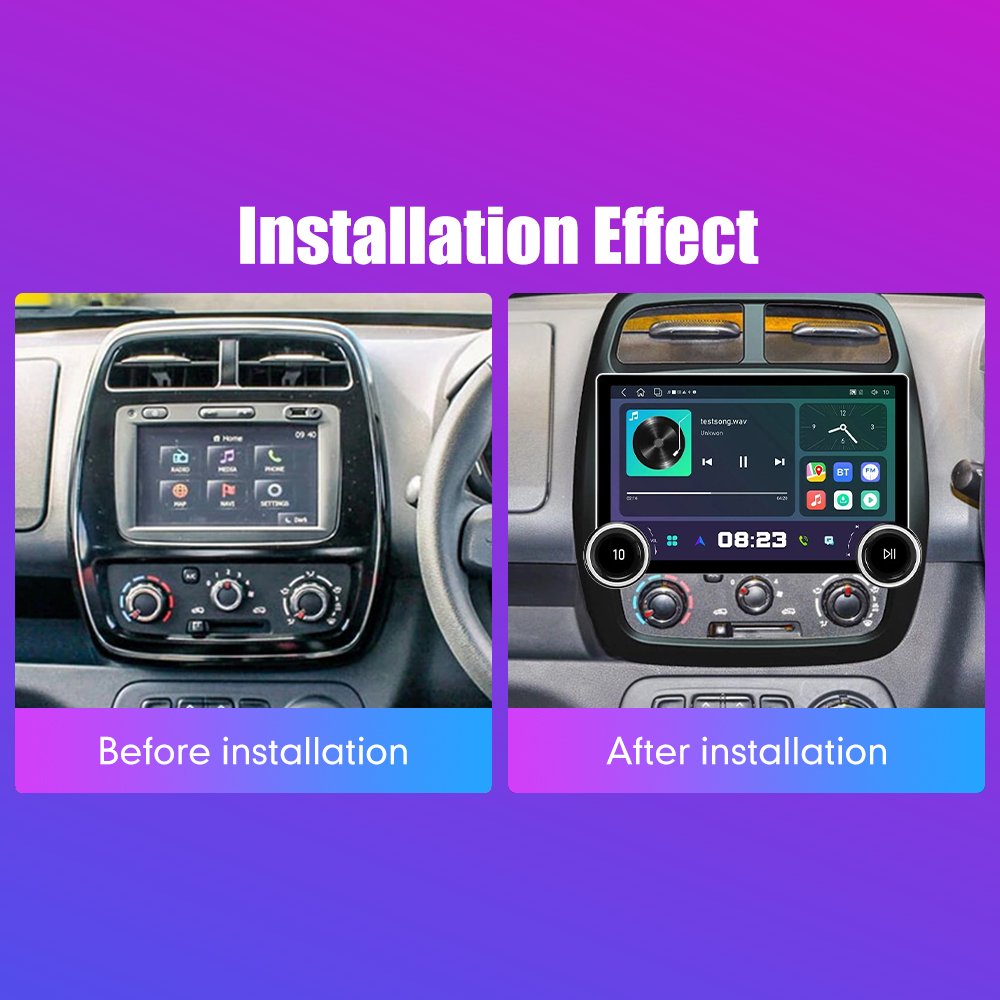 11.8Inch 2Din Android Car Radio For Renault Kwid 2015-2019 2K QLED Screen Car Stereo Car DVD Player Carplay Android Auto