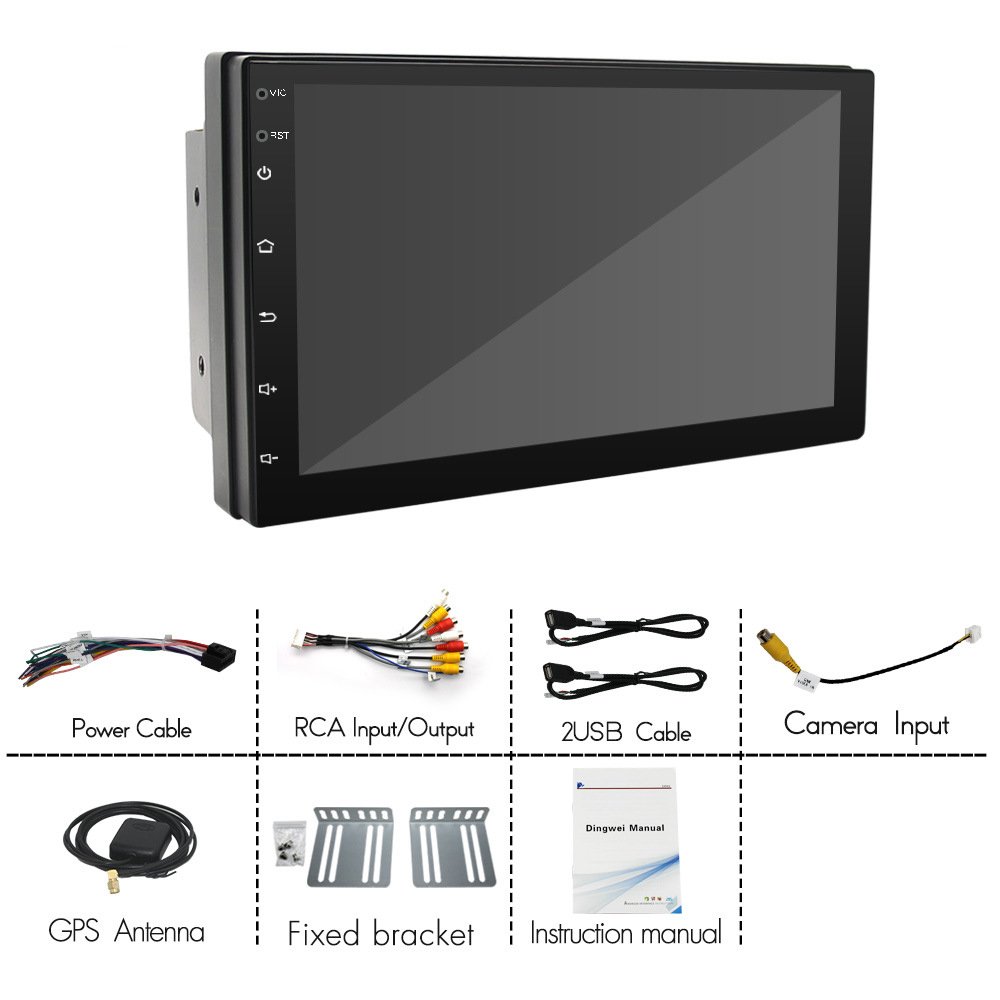 Car Android 12 Player 7/9/10 Inch Wifi/Gps/Fm/Rds/Bt/Aut/Ips/Carplay/Auto/Video output Instrument Panel Audio Stereo Radio 8227