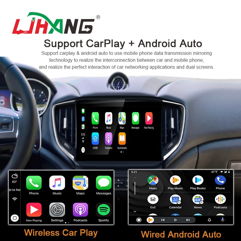 LJHANG 9inch android 13 8+128G Car DVD Player for Maserati Ghibli 2013-2016 radio multimedia stereo gps navigation carplay