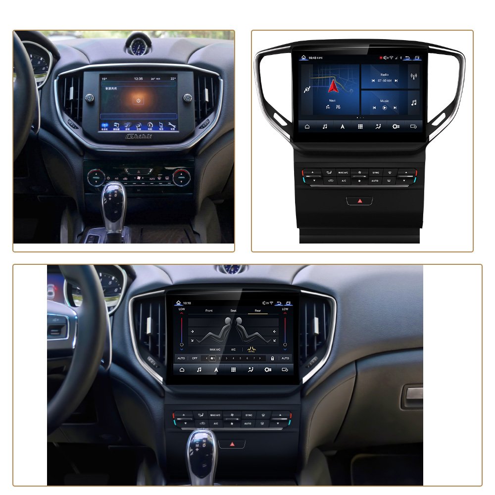 LJHANG 9inch android 13 8+128G Car DVD Player for Maserati Ghibli 2013-2016 radio multimedia stereo gps navigation carplay