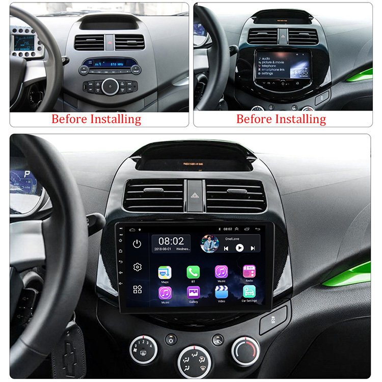 9 Inch Car Radio For Chevrolet Spark Beat 2010~2014 Handsfree Map Navigation Car Steering Wheel Control Car Dvd Player