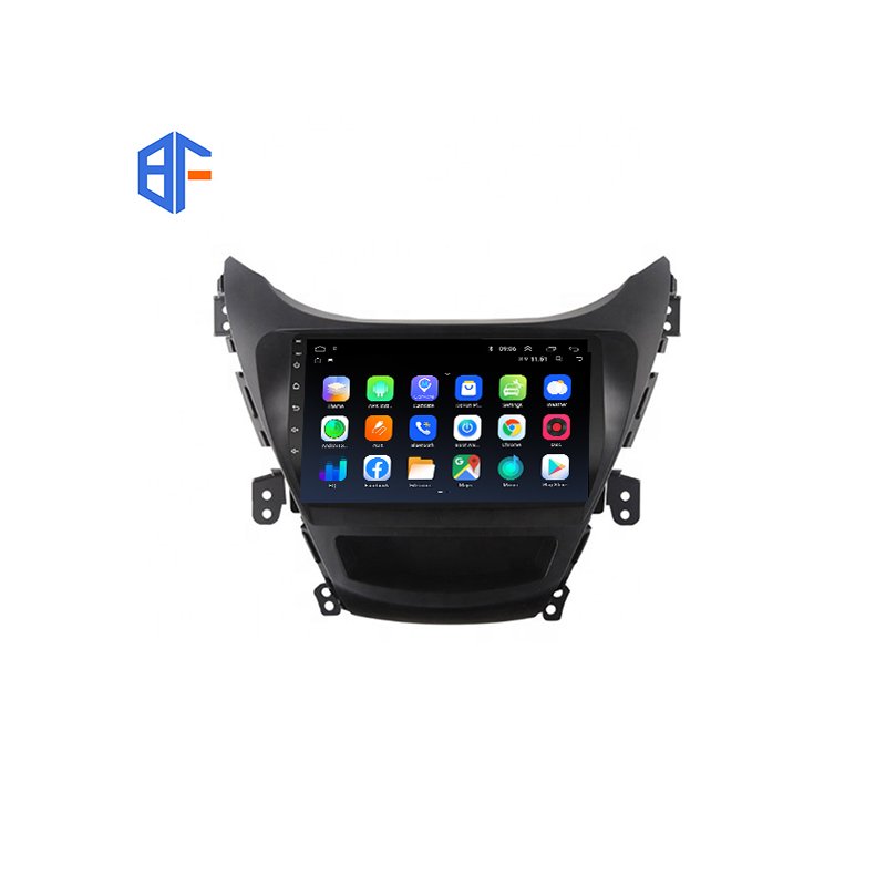 2 din 4 core Touch Screen Car radio 9" android stereo boss car audio for Hyundai Elantra 2012 Head Unit GPF FM WIFI Player