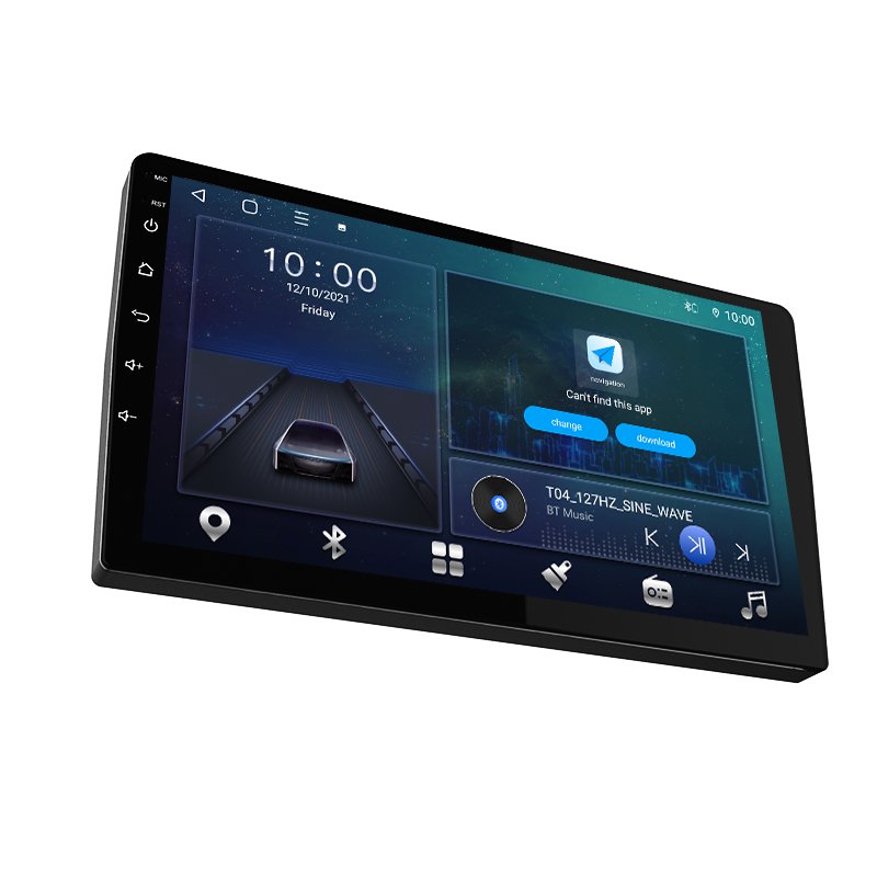 Universal Android Car DVD Player with Built-in GPS Capacitive Touch Screen BT Wifi Compatible with Wireless Carplay Android Auto