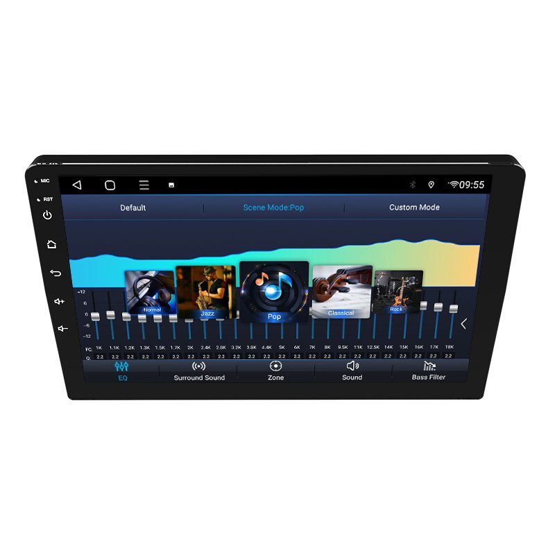 Universal Android Car DVD Player with Built-in GPS Capacitive Touch Screen BT Wifi Compatible with Wireless Carplay Android Auto