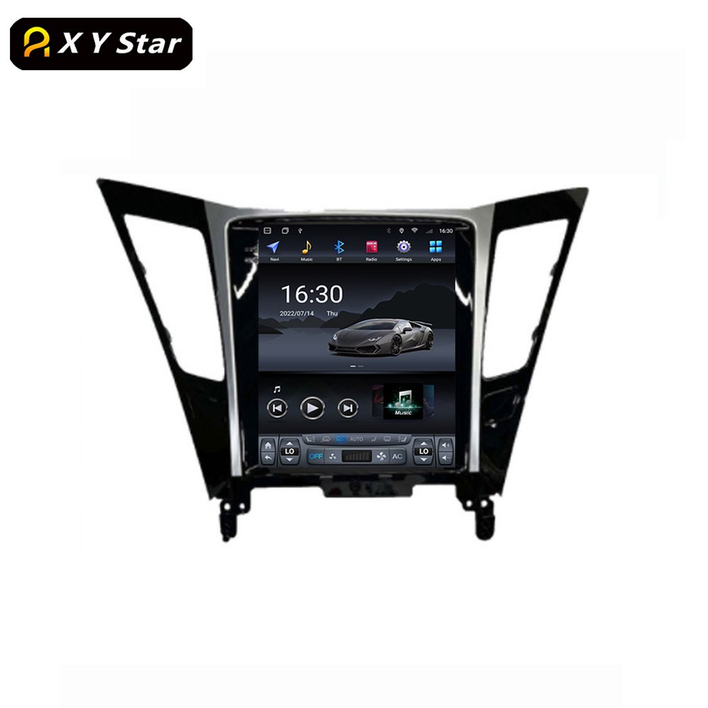 XYstar Tesla Style 10.4 Inch Android Gps Navigation Stereo Car Video Car Dvd Player For Hyundai Sonata 6 YF 2009 - 2014 DSP